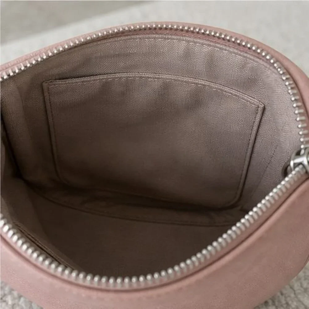 Gray Pebbled Crossbody Bag